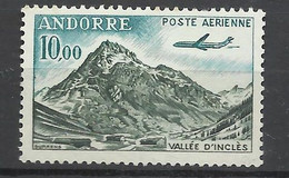 Andorre  Poste Aérienne N° 8  Neuf * *    B/TB   Voir Scans    Soldé ! ! ! - Poste Aérienne