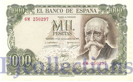 SPAIN 1000 PESETAS 1971 PICK 154 XF+ - 1000 Pesetas