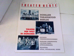 THEATER HEUTE 1993 Heft 08 - Theatre & Dance