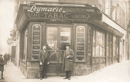 Paris 15ème * Carte Photo * Devanture Café Tabac Maison LEYMARIE Tabac Tabacs Rue De L'armorique Bd Pasteur - Distretto: 15