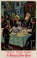 Judaica Judaisme * CPA Illustrateur Gaufrée Embossed * A Happy New Year * Juif Juifs Jew Jewish Israélite - Judaisme