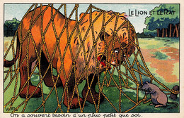 Le Lion Et Le Rat * CPA Illustrateur WAL * Conte Fable - Contes, Fables & Légendes