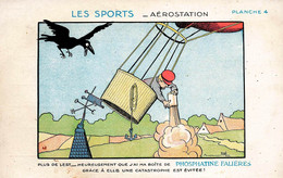 Benjamin RABIER * CPA Illustrateur Rabier * Les Sports , Aérostation Aviation Planche 4 * Publicité Phosphatine FALIERES - Rabier, B.