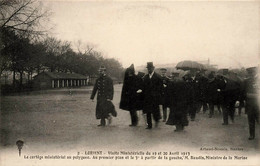 Lorient * N°2 * Visite Ministérielle 19/20 Avril 1913 , Cortège Au Polygone M. BAUDIN , Ministre Marine - Lorient