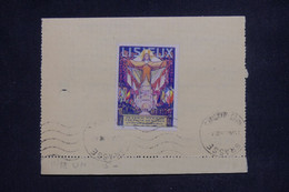 FRANCE - Vignette De Lisieux Au Dos D'une Carte Lettre De Cabris En 1935 - L 137491 - Cartas & Documentos