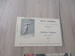 Carte Pub Format CPA 75 Série VI ème Henri Dubois Médailles Plaquettes Pour Concours 82 Rue Notre Dame Des Champs - Paris (06)