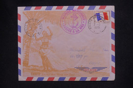 POLYNÉSIE - Enveloppe Touristique En FM Pour La France En 1970 - L 137516 - Covers & Documents