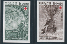 France - 1982 N°2247 Et N°2248 Non Dentelés - Jules Verne (au Profit De La Croix Rouge) - MNH ** - 1981-1990