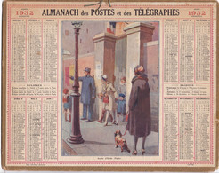 ALMANACH  DES POSTES ET DES  TELEGRAPHES  1932 ,,,, SORTIE  D' ECOLE ,,HERAULT - Formato Grande : 1921-40
