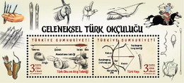 Türkiye 2021 Mi 4640-4641 MNH Traditional Turkish Archery | Turkish Arrow & Bow [Block 211] - Tiro Con L'Arco