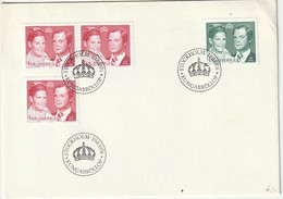 Suède. Enveloppe De 1er Jour. 4 Timbres. Mariage Royal. 1976. Etat Moyen. - Lettres & Documents