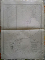 Carte Chine 1878 Croquis Mouillage De PA-KOI PAK-HOI Golfe Du Tonkin Rivière De Lien-Chau-Fu Map China - Carte Nautiche