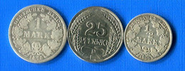 Allemagne 3 Pièces - 25 Pfennig