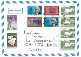 289 - 21 - Enveloppe Envoyée De Finlande En Suisse 1969 - Superbe Affranchissement - Cartas & Documentos