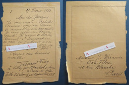 ● L.A.S 1933 Fernand FREY Acteur Chanteur à Jacques Mirande (Fox Film) Villez - Asnières / Escaudœuvres - Lettre Cinéma - Schauspieler Und Komiker