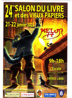 CP, 24ème Salon Du Livre De Melun 77 Seine Et Marne, BD - Bourses & Salons De Collections