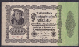 Germany - 1922 - 50 000 Mark  - S 9p .. P79a4, R79d.. VF - 50.000 Mark