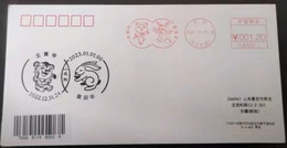 China Covers,"Ren Yin Gui Mao Alternation" (Shenyang) First Day Actual Postage Machine Stamp Commemorative Cover - Brieven En Documenten