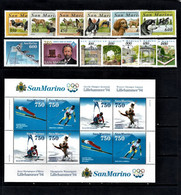 San Marino-1994 Year Set -5 Issues.MNH** - Full Years