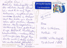 48352. Postal KALMAR (Sverige) 1992. Tema EUROPA To Germany. Vista Öland - Briefe U. Dokumente