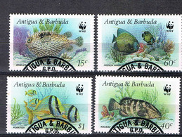 Antigua 1987 WWF Fish - Used Stamps