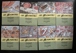 19816  - Série Les Humanistes 1991 24 étiquettes Dessins De Pécub  Fendant JA & PH Orsat Cave Taillefer Sierre - Umorismo