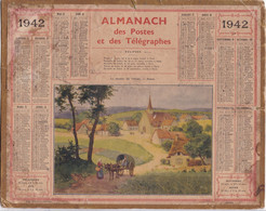 ALMANACH  DES POSTES ET TELEGRAPHES  1942,,, Incomplet - Grand Format : 1941-60