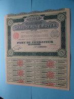 CHALUMEAUX E. ROYER - Lyon ( Voir / Zie Scan ) Part De Fondateur > N° 098013 ! - P - R