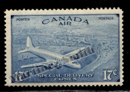 Canada 1946 Yvert Airmail 12, Airplane DC-4 M North Star Over Flying Quebec - MNH - Airmail