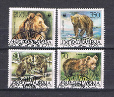 WWF Yugoslavia Bears 1987 Used - Used Stamps