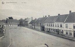 Oostrozebeke Marktplaats  Gelopen 1914 - Oostrozebeke