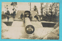 * Moere - Gistel (West Vlaanderen) * (Carte Photo - Fotokaart) Canon, Armée Belge, Soldat, Soldier, Army, TOP, Rare - Gistel