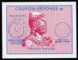 POLYNÉSIE FRANÇAISE   Coupon Très Rouge !   Coupon-réponse "E" / French Reply Coupon - Interi Postali