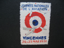 Vignette Philatelistische Label Stamp Vignetta  - Journée Nationales De L'Aviation - Aviazione