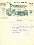 Abattoir Industriel - Jean Caby & Cie - Saint-André-lez-Lille - Viandes Fraîches - 3 Octobre 1946. - Alimentos