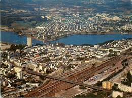 Lorient * Le Pont Oradour Sur Glane , Au Fond Lanester Et La Gare * Ligne Chemin De Fer Morbihan - Lorient