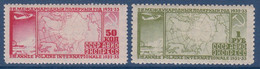 RUSSIE - PA 31/32 PAIRE 2EME ANNEE POLAIRE NEUF* TRACE CHARNIERE PROPRE COTE 180 EUR - Unused Stamps