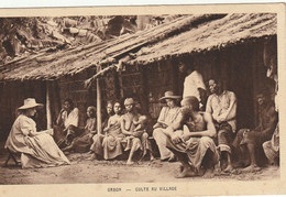 Gabon Carte Postale Culte Au Village - Gabon