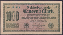 Germany - 1922 - 1000 Mark .- GB Ma.. P76e.2GB..... AU - 1000 Mark