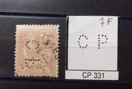 FRANCE TIMBRE CP 331 INDICE 6 SUR 117 PERFORE PERFORES PERFIN PERFINS PERFO PERFORATION PERFORIERT - Used Stamps