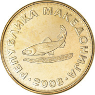 Monnaie, Macédoine, 2 Denari, 2008, SPL, Laiton, KM:3 - Nordmazedonien