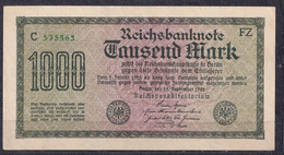 Germany - 1922 - 1000 Mark .- FZ/C.. P76e.FZ..... AU - 1000 Mark