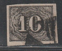 BRESIL - N°11 Obl (1850-66) 10r Noir - Gebraucht