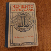 Mémento Larousse Paris 1931 - Encyclopédies