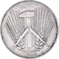 Monnaie, République Démocratique Allemande, 10 Pfennig, 1952, Muldenhütten - 10 Pfennig