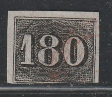 BRESIL - N°16 Obl (1850-66) 180r Noir - Gebraucht