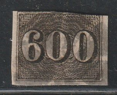 BRESIL - N°18 Obl (1850-66) 600r Noir - Gebraucht