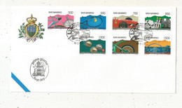 FDC, Premier Jour, Primo Giorno, SAN MARINO, Sports ,19-5-1997, 7 Timbres , 2 Scans - FDC