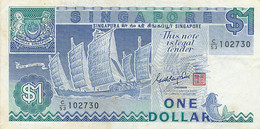 BILLET   SINGAPORE  ONE DOLLARS - Singapur