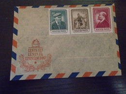 D192817  Hungary  HUNGARY 1954 Lenin Anniversary  Michel 1351-53 - Lettres & Documents